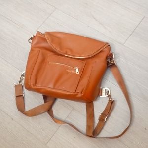 Fawn Designs Diaper Bag Adjustable Brown Leather